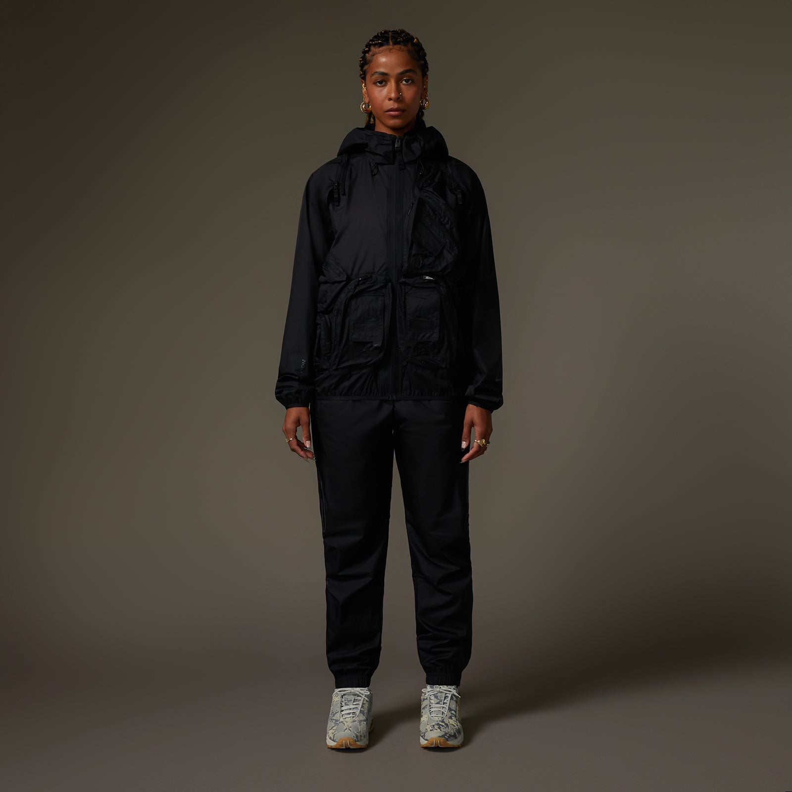 VESTE TECH EN NYLON À POCHES